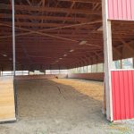 Commercial Pressure Washing interior walls of horse stalls
