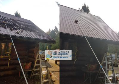 Del roof B before after