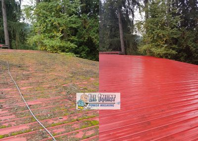 Del roof before after