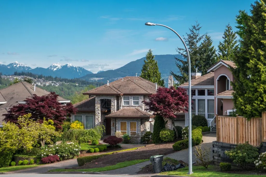 Residential neighbourhood in Port Coquitlam, BC